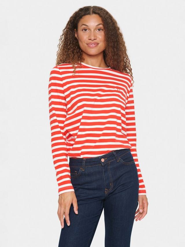 

Топ в полоску от idalia Saint Tropez, цвет Red/White