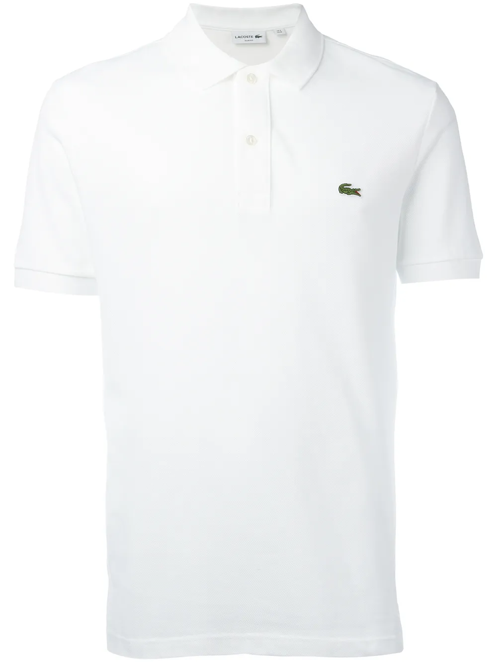 

Футболка-поло с заплаткой с логотипом Lacoste, белый