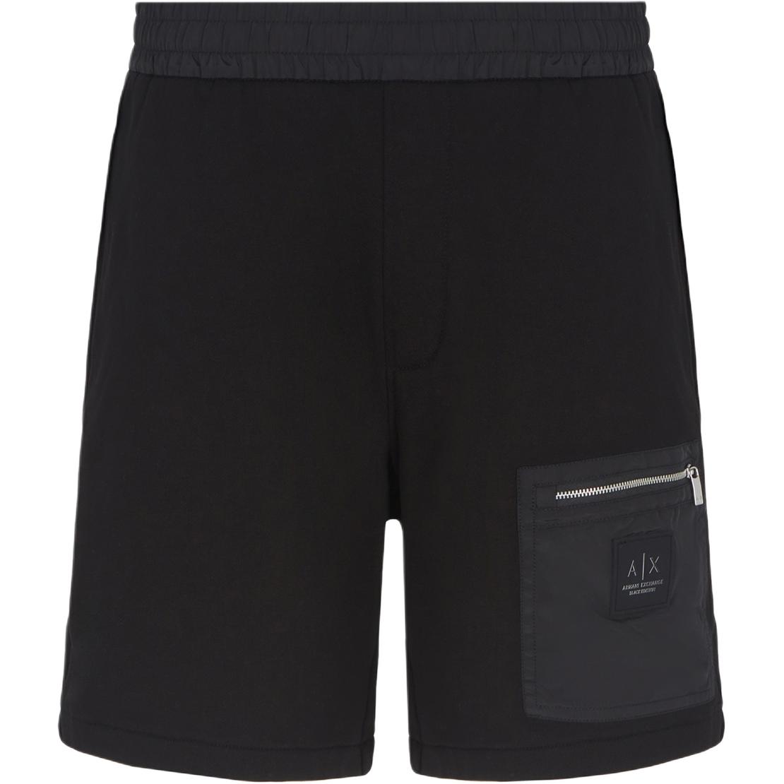 

Хлопковые спортивные шорты ARMANI EXCHANGE, черные