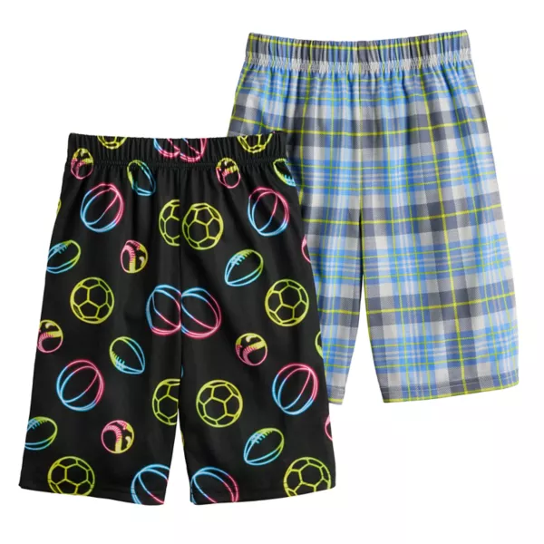 

Мальчики 4-12 лет 2 пары пижамных шорт с принтом Cuddl Duds, цвет sport