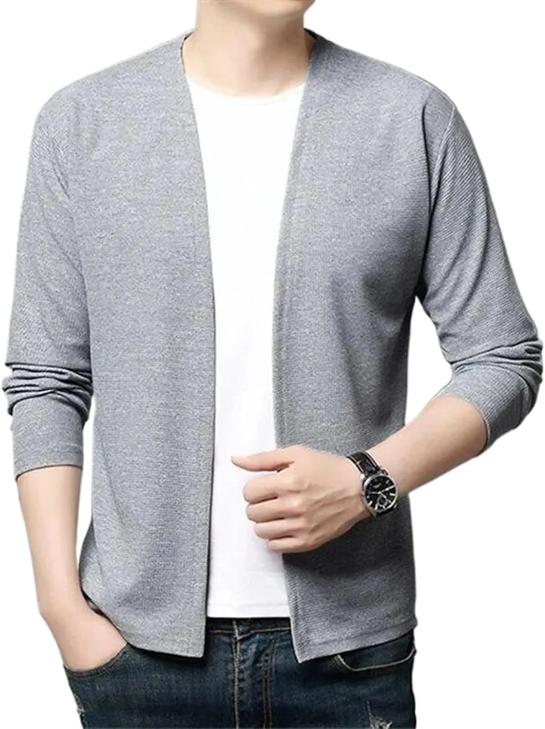 

Мужской кардиган Slim Fit вязаный WHSZEDZB