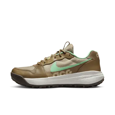 

Кроссовки Nike ACG Lowcate, цвет Limestone/Dark Driftwood/Sail/Green Glow