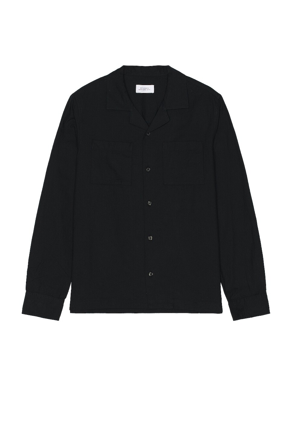 

Рубашка SATURDAYS NYC Marco Wool, черный