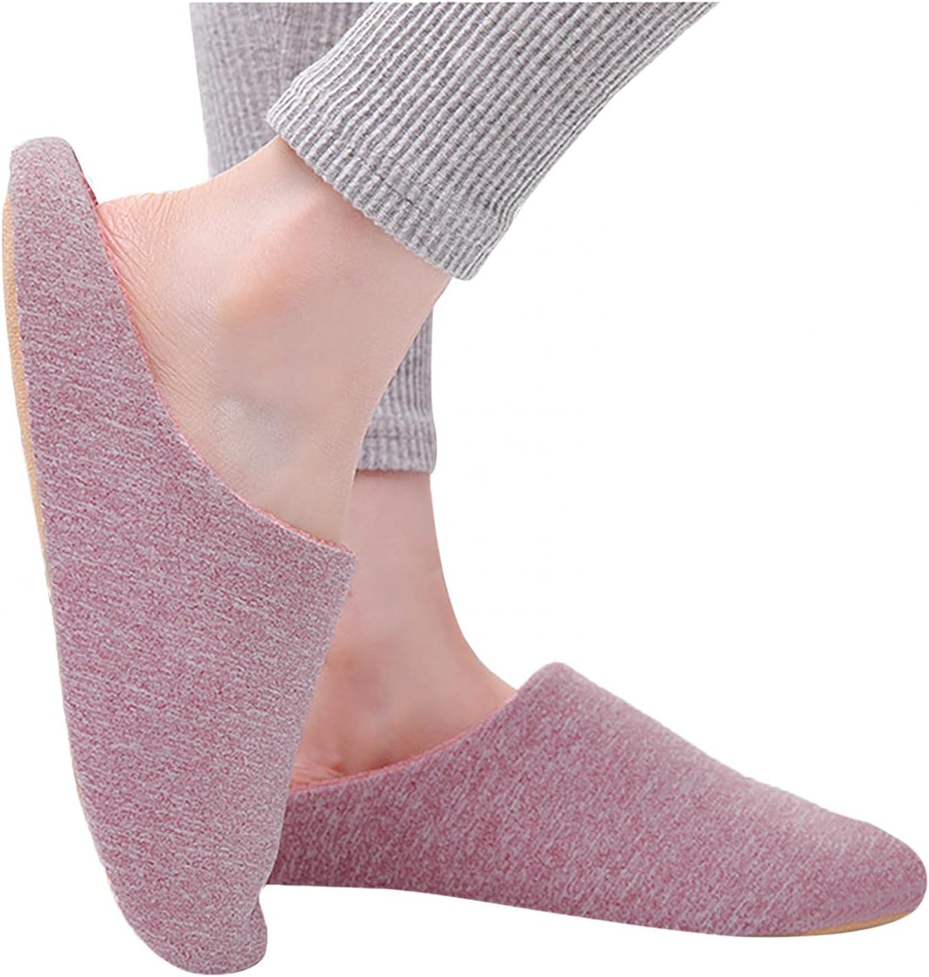 

Тапочки Hbeylia для женщин и мужчин, унисекс, мягкие и комфортные, с хлопковым матрасиком из пены с эффектом памяти, домашние тапочки, стираемые, противоскользящие, однотонные, на легкой подошве, для спальни, осень-зима, домашние тапочки для пар...