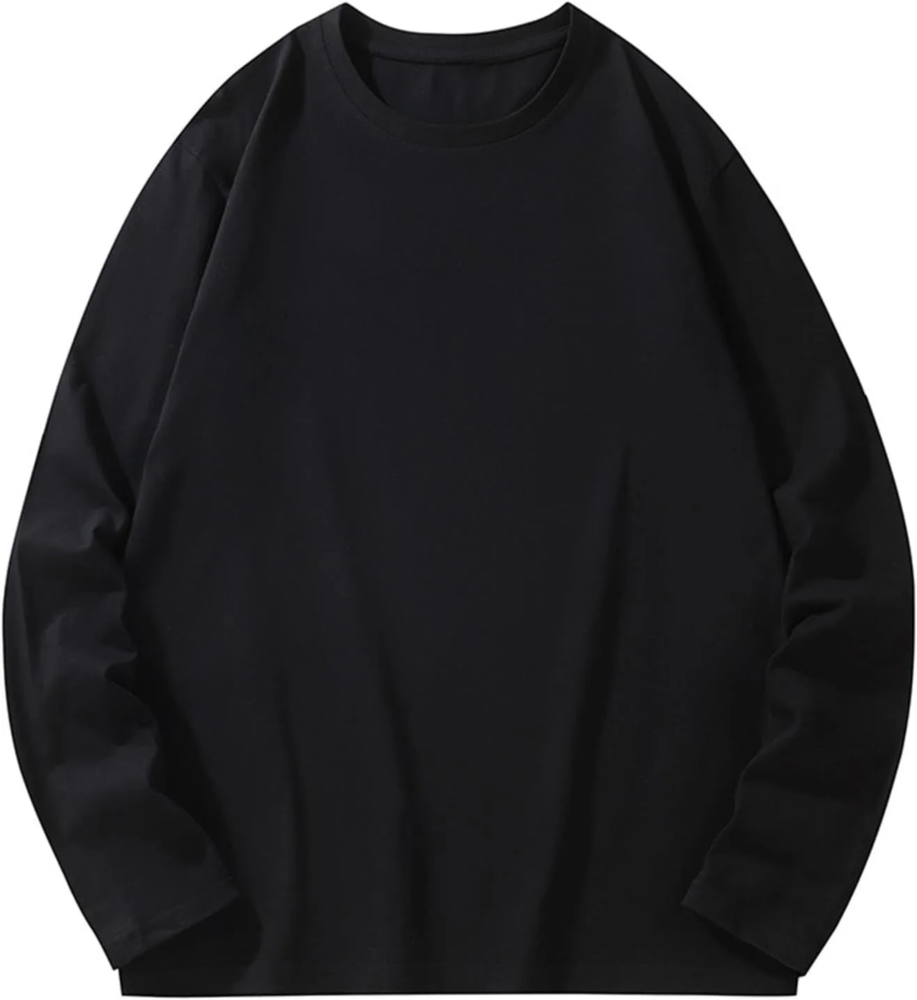 

Футболка мужская Cotton Long Sleeve Crew Neck Plus Size