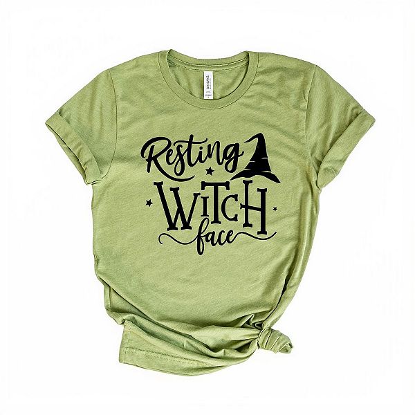 

Футболка с принтом Resting witch face Simply Sage Market, Light Green, Зеленый, Футболка с принтом Resting witch face Simply Sage Market, Light Green