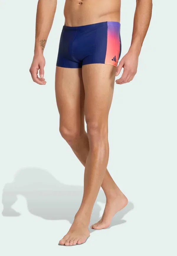Плавки Adidas Performance Gradient swim boxers swimming trunks, темно-синий, солнечный фиолетовый, чистый турбо, ярко-оранжевый