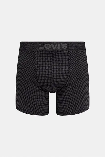 Боксеры мужские хлопковые 2 шт Levi's, серый — фото 3