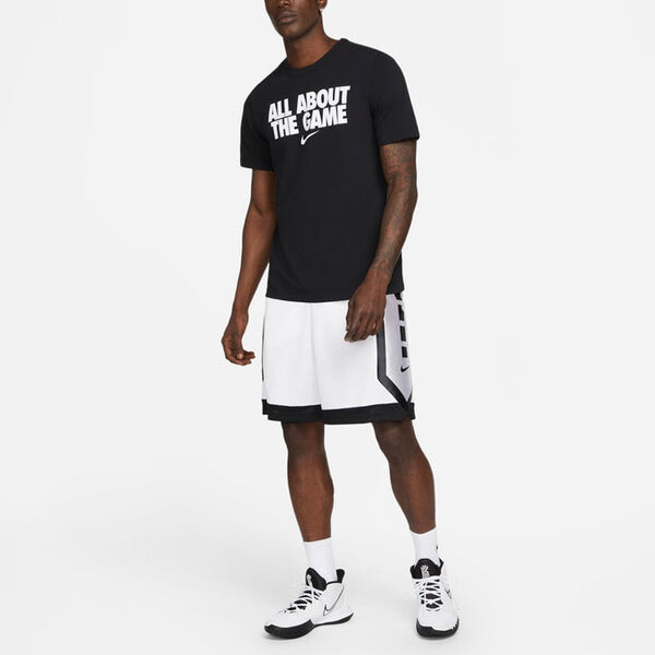 Футболка Men's Nike Alphabet Printing Solid Color Round Neck Pullover Short Sleeve Black T-Shirt, мультиколор — фото 2