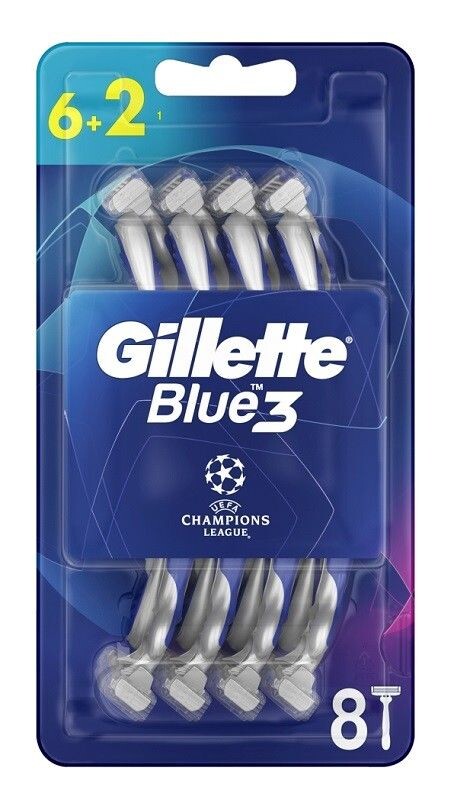 

Gillette Blue3 Football бритва для мужчин, 8 шт.