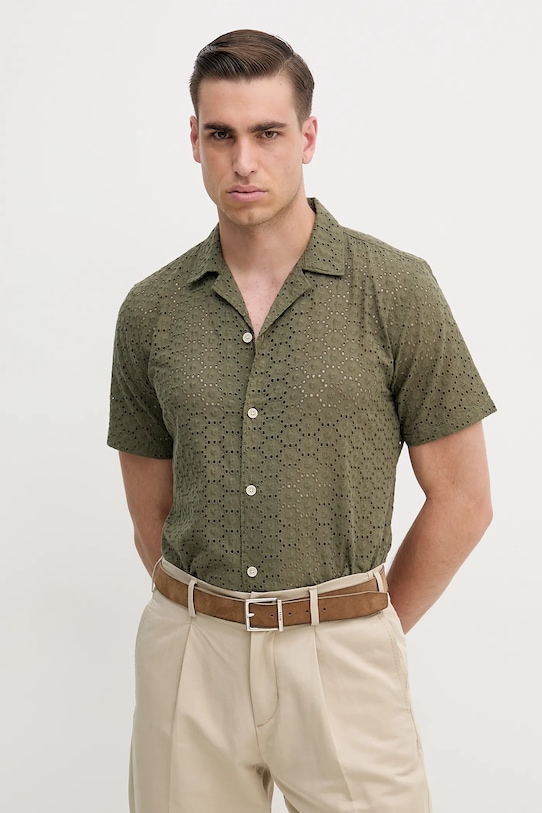 

Хлопковая рубашка Lindbergh, зеленый