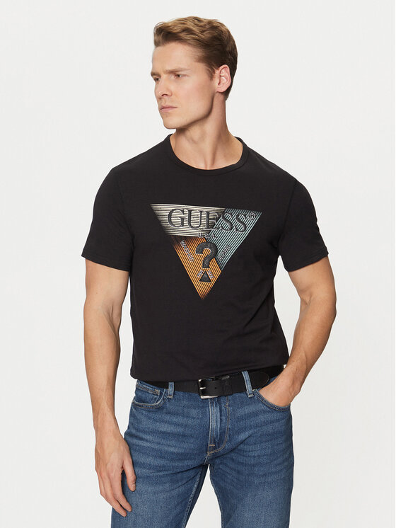 

Футболка узкого кроя Guess, черный