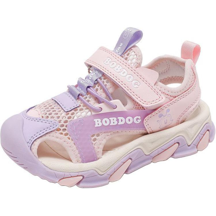 

Детские сандалии с низким верхом, устойчивые к истиранию BOBDOG, бежевый/розовый/фиолетовый