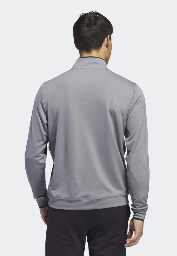 Легкий флисовый джемпер с молнией до середины груди Adidas Golf, Grethr — фото 2