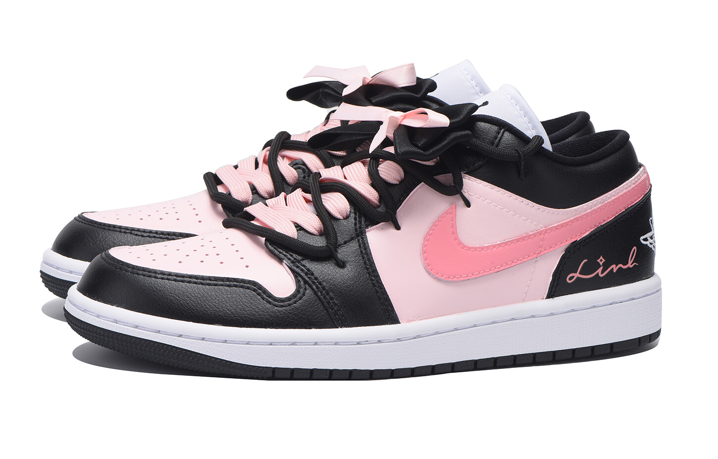 Jordan Air Jordan 1 винтажные баскетбольные кроссовки женские,   Pink — фото 2