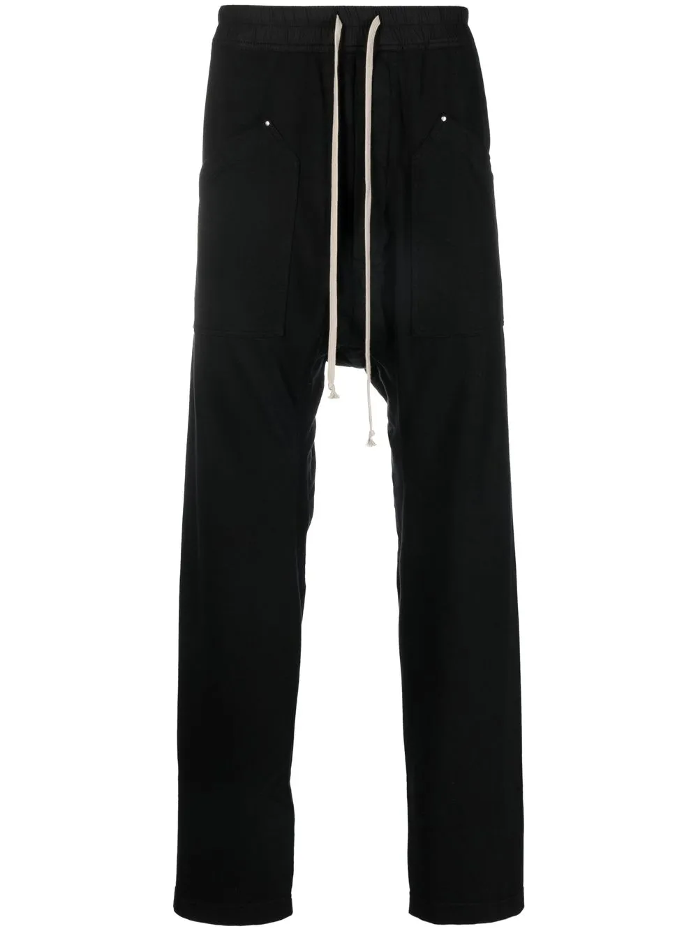 

Брюки с кулиской и низким шаговым швом Rick Owens DRKSHDW, черный