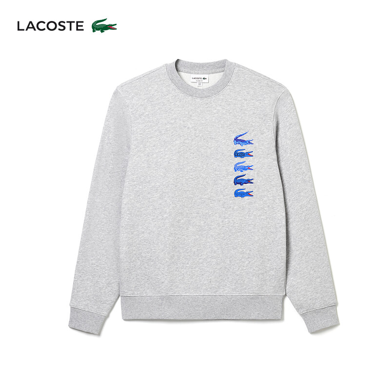 

Толстовка мужская Lacoste с круглым вырезом, серый