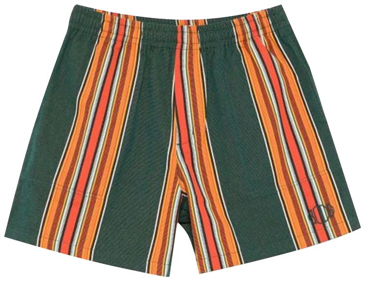 

Шорты Bode Parakeet Stripe Shorts 'Green', зеленый