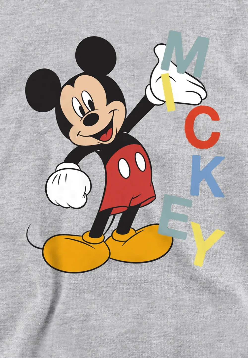 Худи для детей Mickey Word, Disney, серый — фото 2