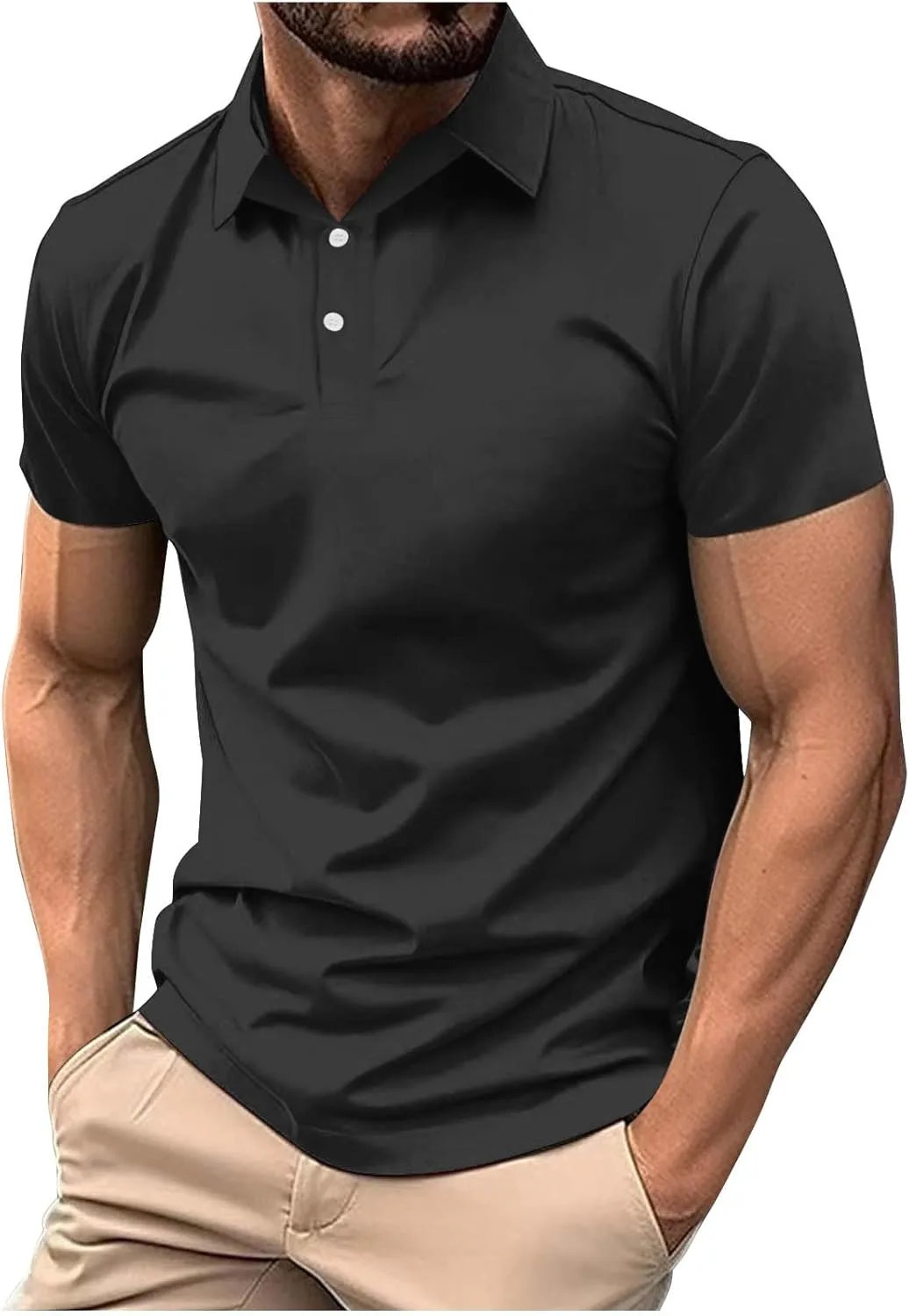 

Поло для мужчин, короткий рукав, классический гольф