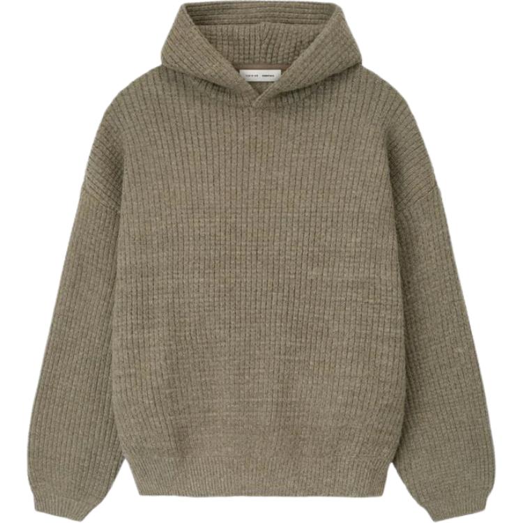 

Ребристый худи Fear Of God Essentials, homestead heather/oat серый