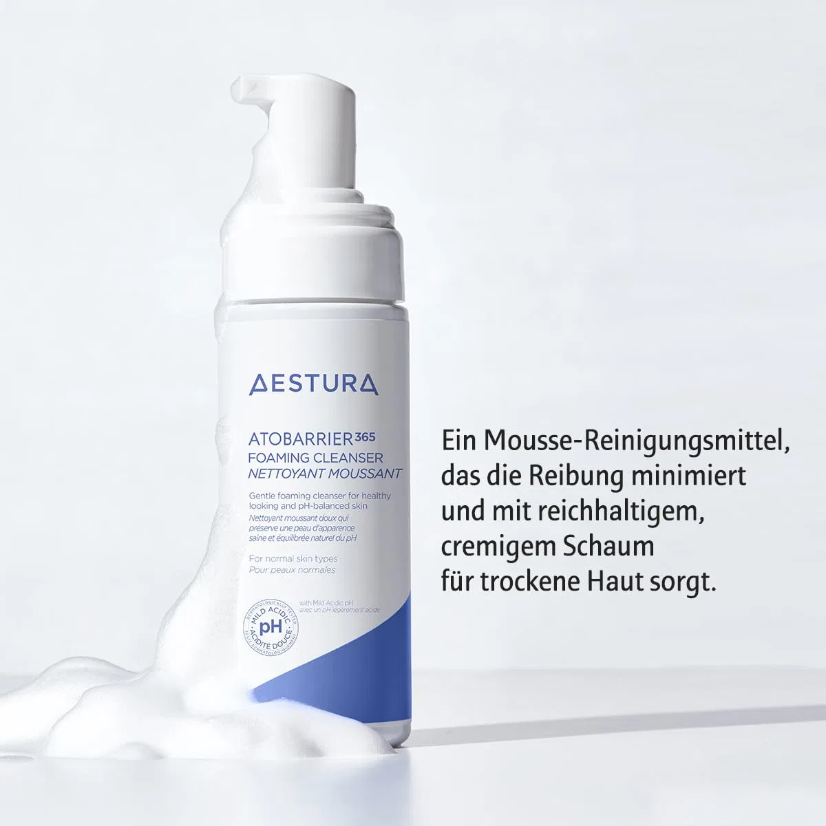 Крем для лица Aestura — Очищающая пенка «ATOBARRIER365 Bubble Cleanser» от, 150 мл — фото 2