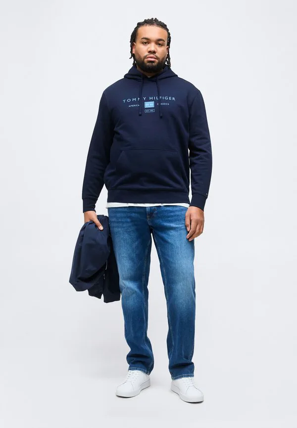 Толстовка с капюшоном и завязками из махровой ткани с логотипом plus Tommy Hilfiger, Desert Sky — фото 2