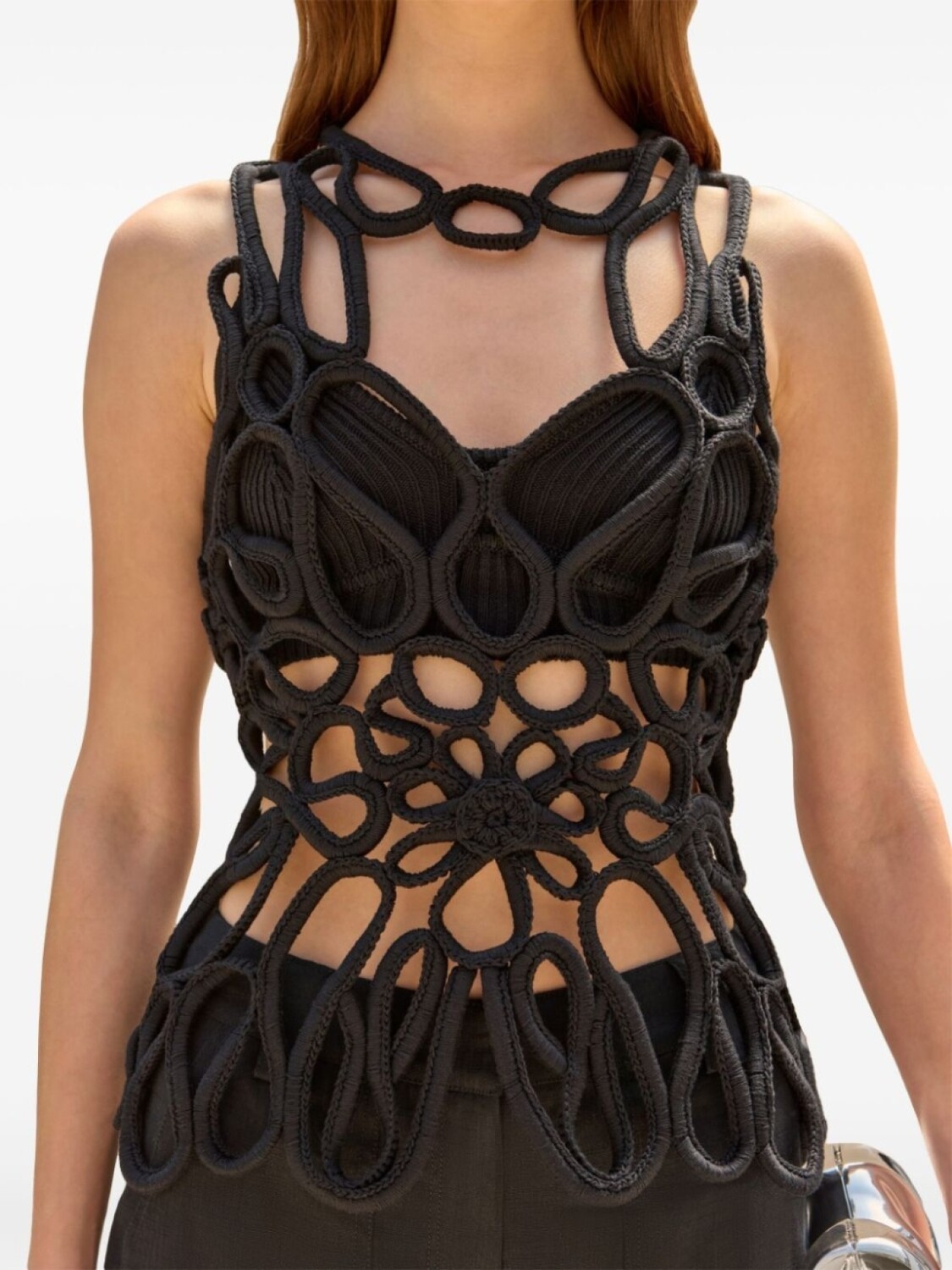 

Cult Gaia трикотажный топ Danica, черный