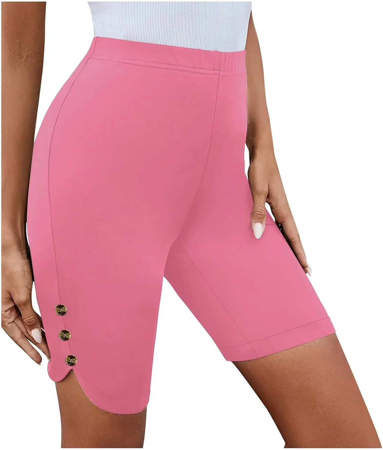 Шорты для женщин Trendy 2025 Elastic High Waisted Slim Fit