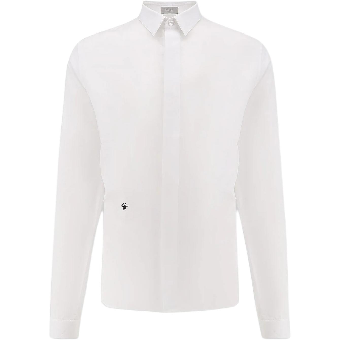 

Мужская рубашка с длинным рукавом и вышивкой bee DIOR, белый