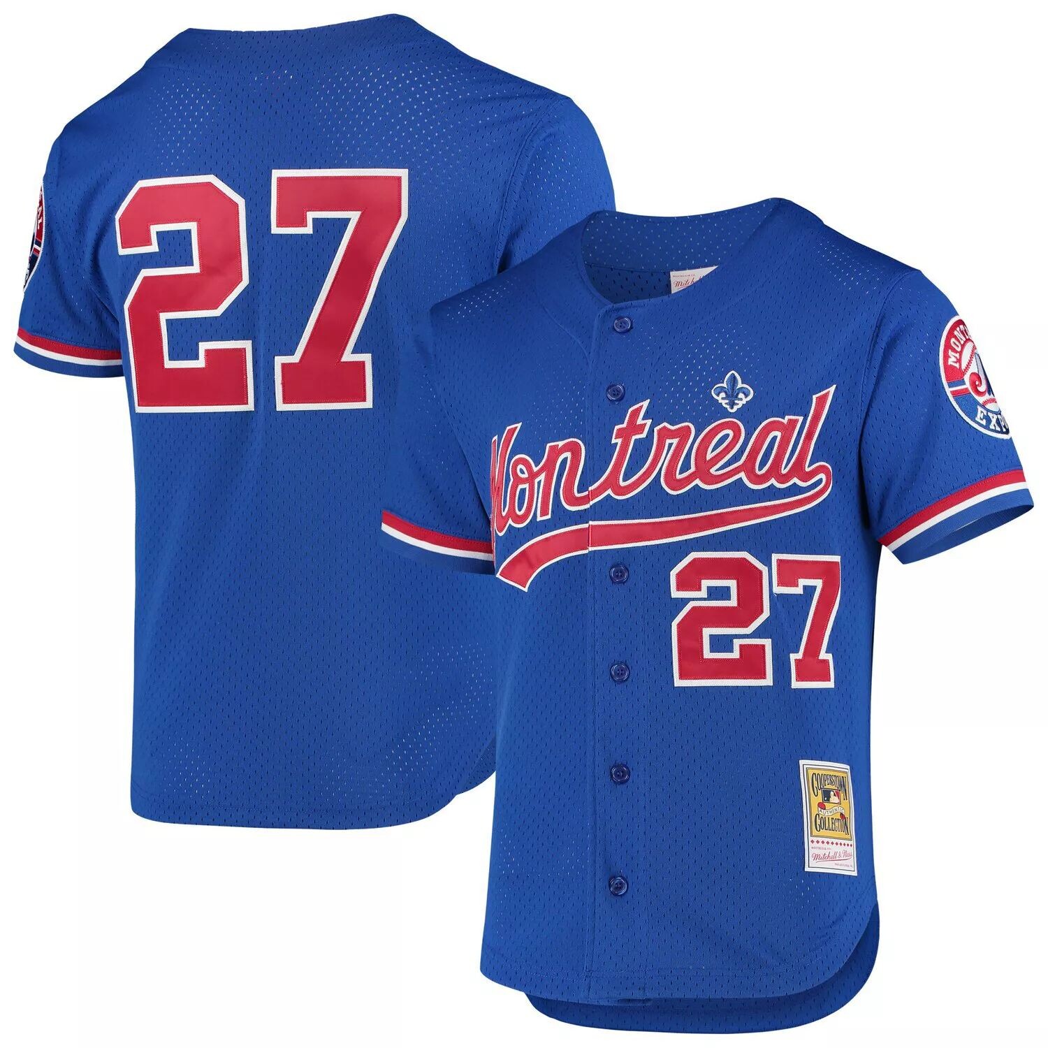 

Мужской сетчатый тренировочный трикотаж Mitchell & Ness Владимир Герреро Blue Montreal Expos 1997 Cooperstown Collection, Синий, Мужской сетчатый тренировочный трикотаж Mitchell & Ness Владимир Герреро Blue Montreal Expos 1997 Cooperstown Collection