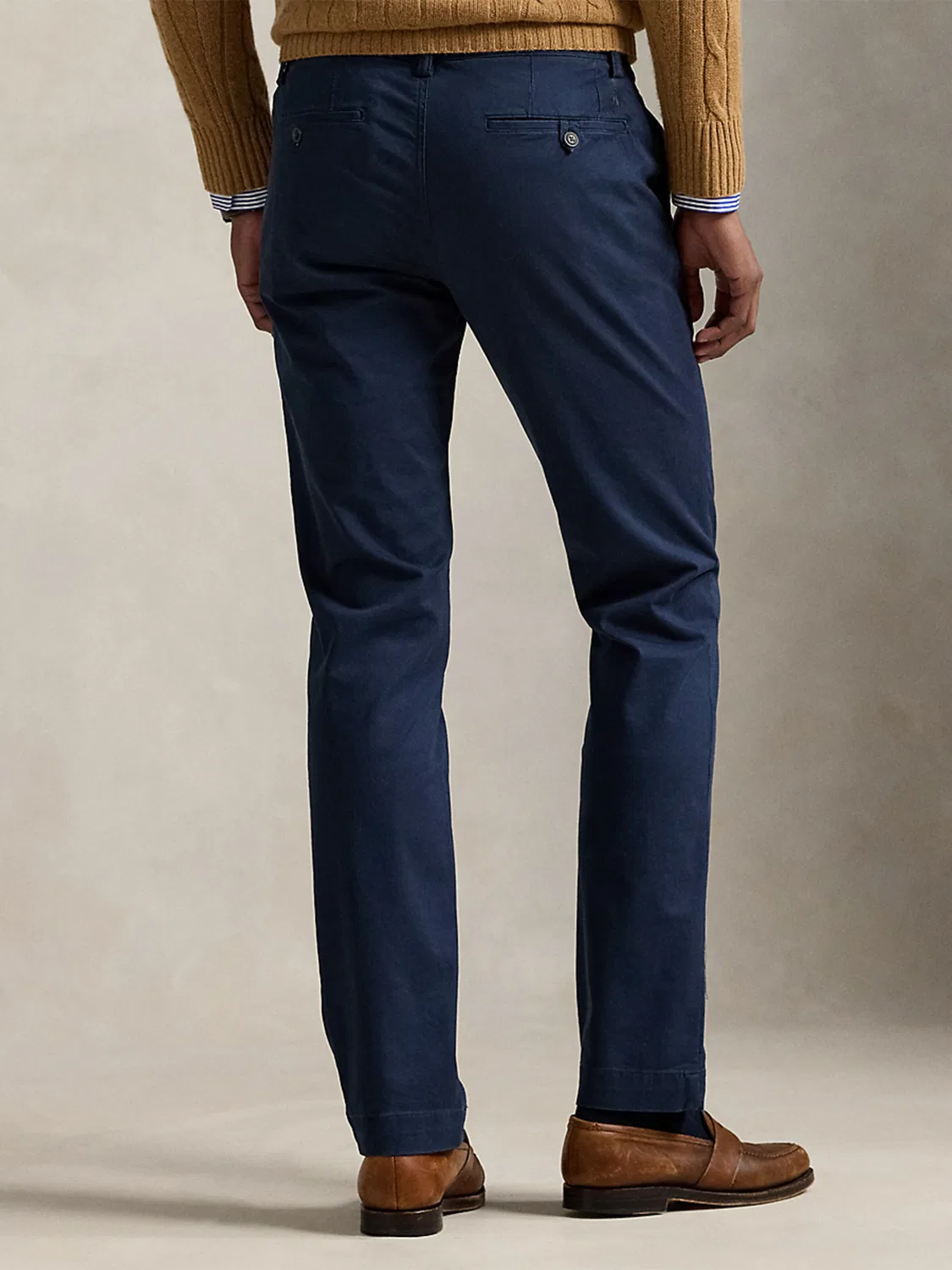 Брюки-чиносы Polo Ralph Lauren Slim fit Bedford, синий — фото 3