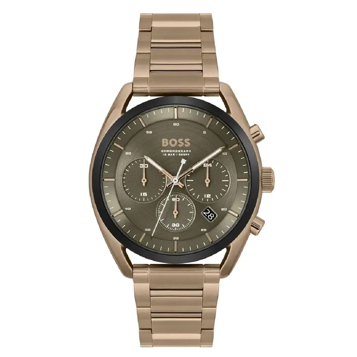 

Мужские кварцевые часы Hugo Boss 44 мм, золотой