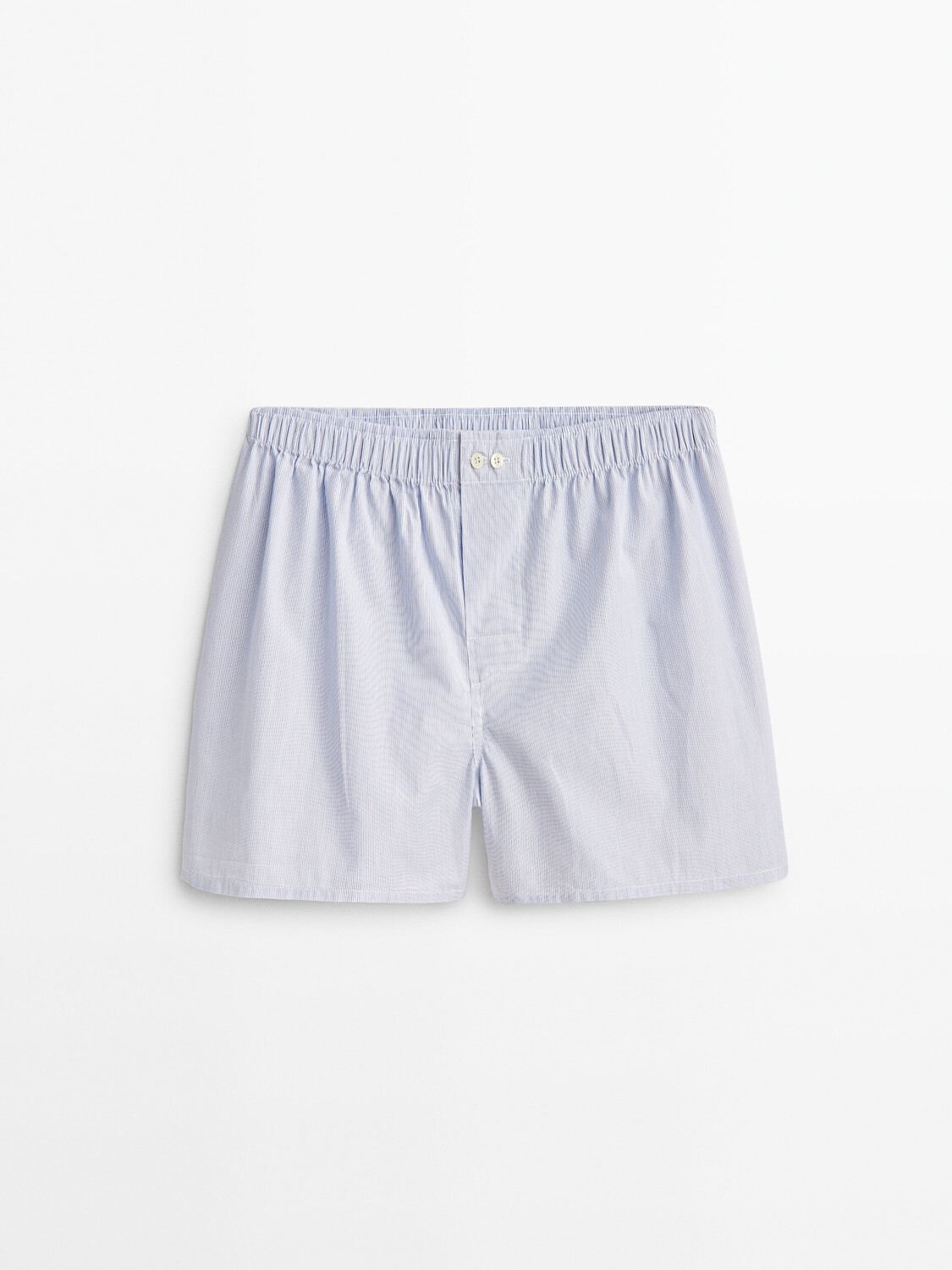 

ДУбль Боксеры из поплина в микрополоску Massimo Dutti, синий