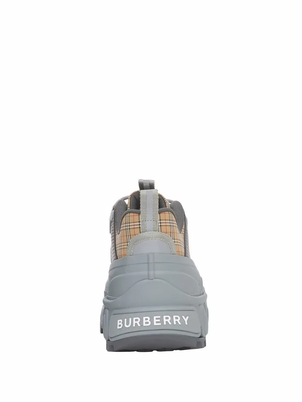 Кроссовки Arthur в клетку Burberry, белый — фото 3