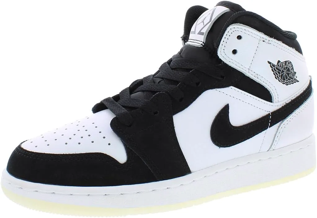 Мужские кроссовки Air Jordan 1 High Nike, белый/черный/мультиколор — фото 2