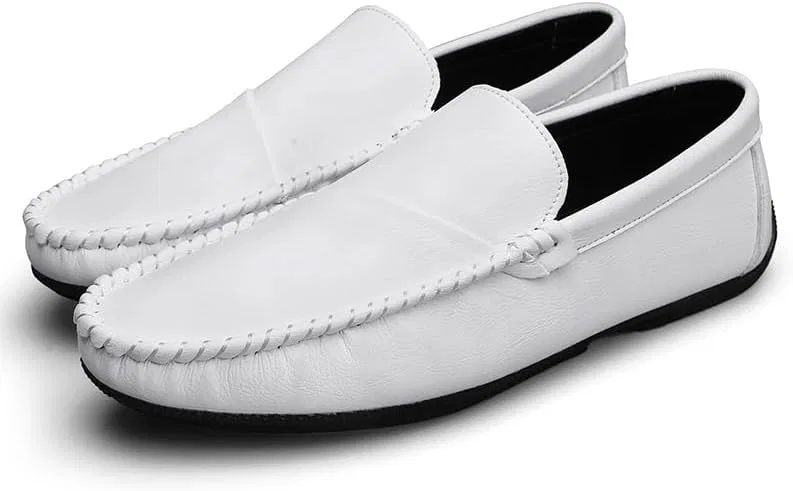 Лоферы из экокожи Men's Loafers, белый SayfuR — фото 3