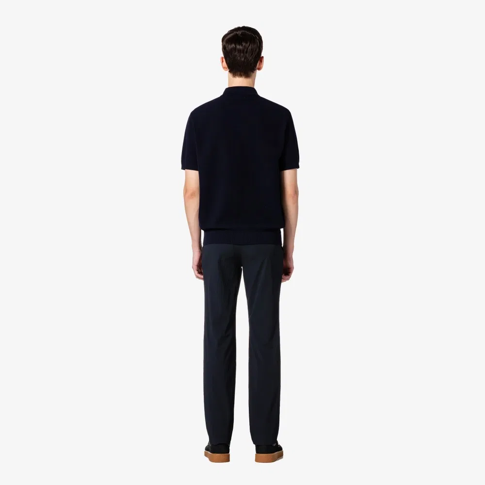 Мужские тёмно-синие летние брюки для комплекта от Lacoste — фото 3