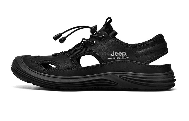 

Jeep Мужские черные туристические ботинки для речного треккинга, цвет Black