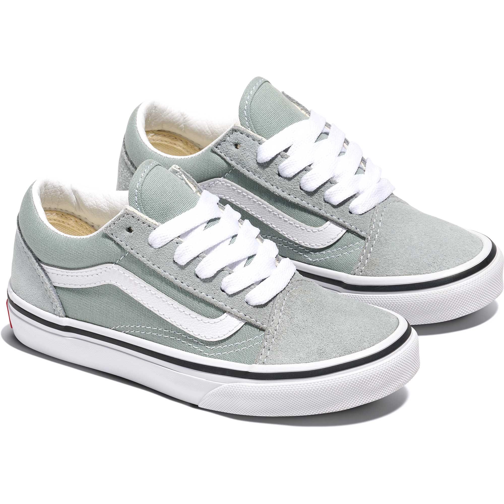 Детские повседневные туфли в стиле олдскул Vans, Grey — фото 2