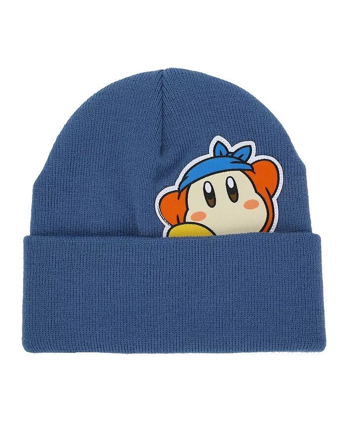 

Мужская синяя шапка-бини с манжетами для взрослых Waddle Dee для взрослых Kirby, синий