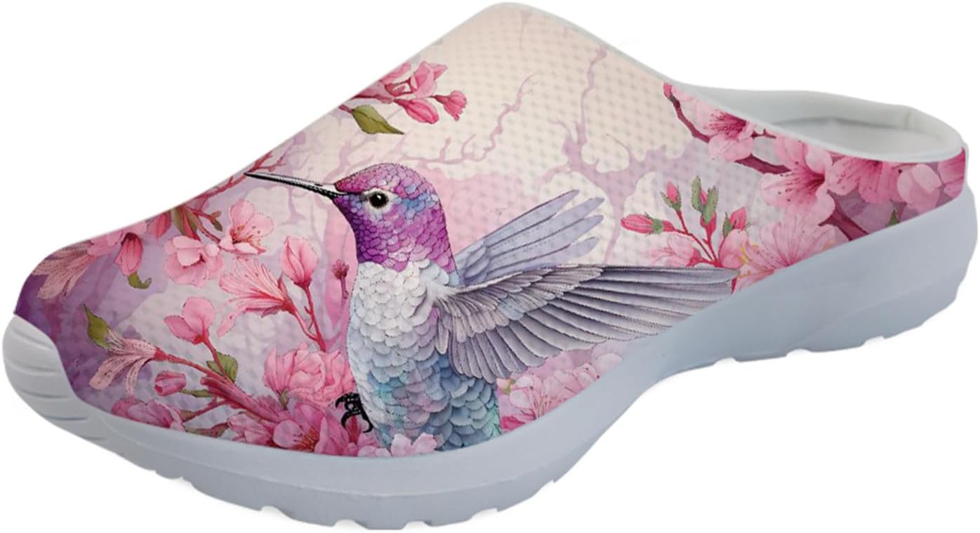 

Кроссовки Forchrinse Blue Dolphin для женщин с эластичной вставкой, мужские садовые сабо с поддержкой свода, повседневная обувь, тапочки для дома, сандалии, легкие, розовый