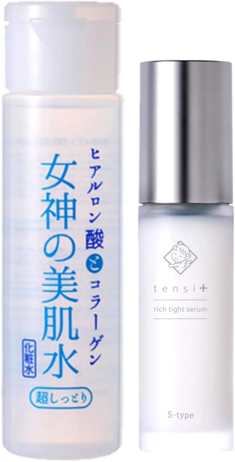 Набор для ухода за лицом Goddess of Beauty Skin Water 180ml и Tensi+ Rich Tight Serum 50ml, увлажняющий