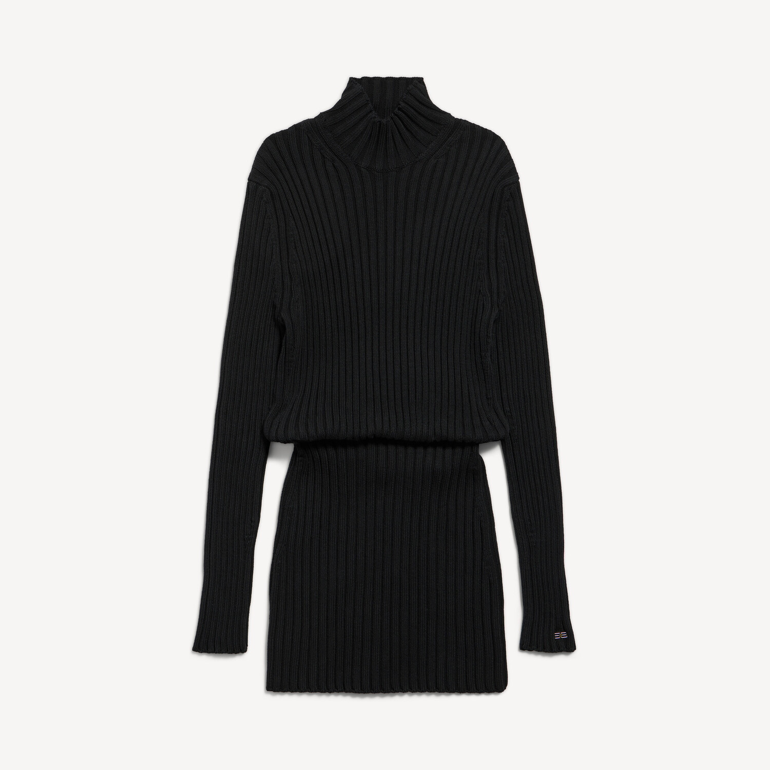 

BALENCIAGA Женское мини-платье Hourglass черного цвета