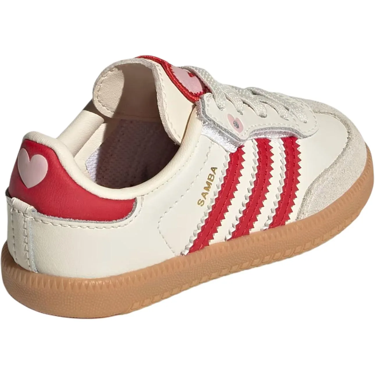 Adidas Originals SAMBA OG Low top Toddler Shoes Butter White Red Infant And Toddler — фото 4