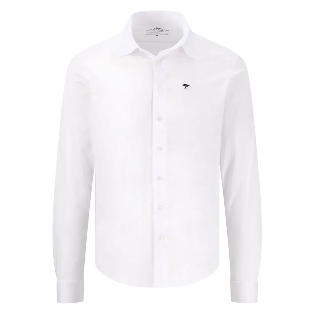 

Рубашка с длинным рукавом Fynch Hatton 24/7 Explorer Jersey Solid, белый
