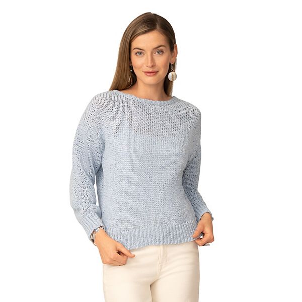 

Женский свитер с длинным рукавом и лодочкой Grey & Gray, Sky Blue