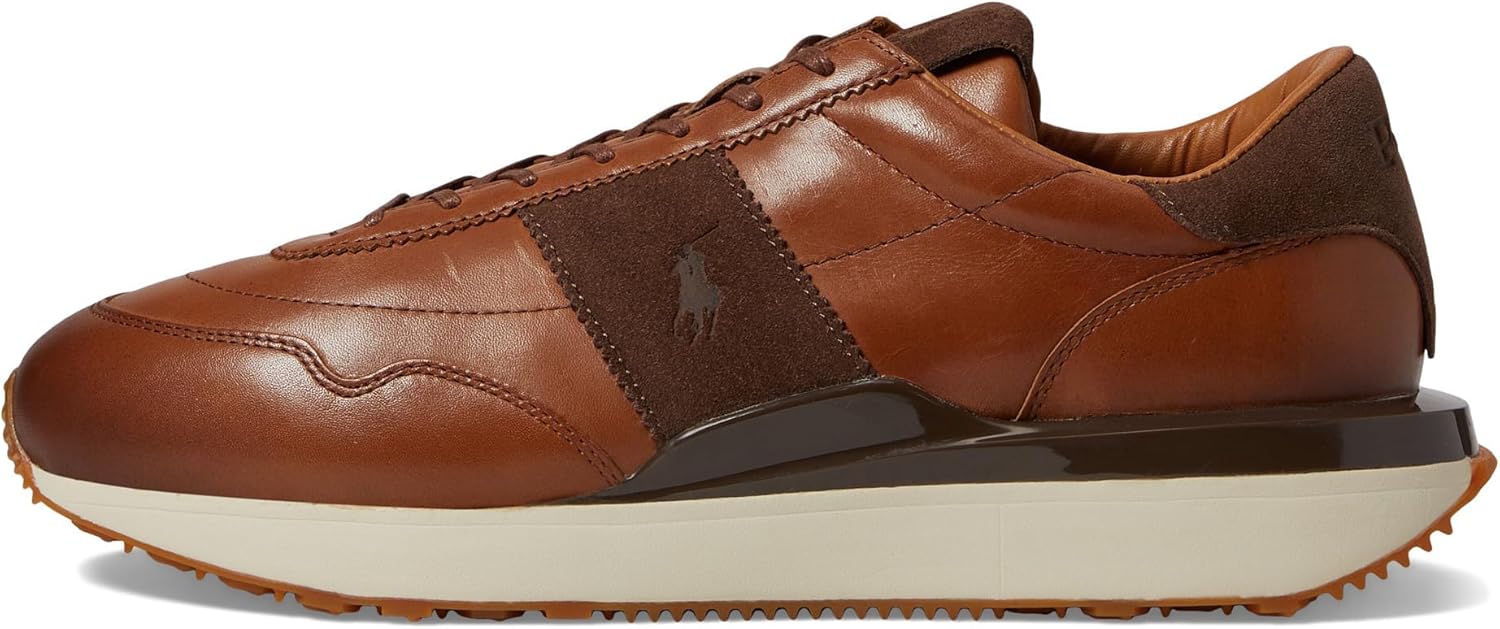POLO RALPH LAUREN Мужские кроссовки Keaton, Light Beige — фото 4