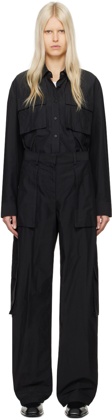 

Черный комбинезон на пуговицах Alexander Wang