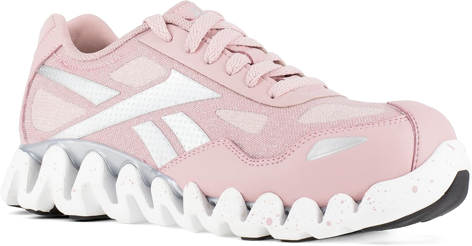 Мужские кроссовки Reebok Work Zig Pulse с защитным носком EH, розовый — фото 2